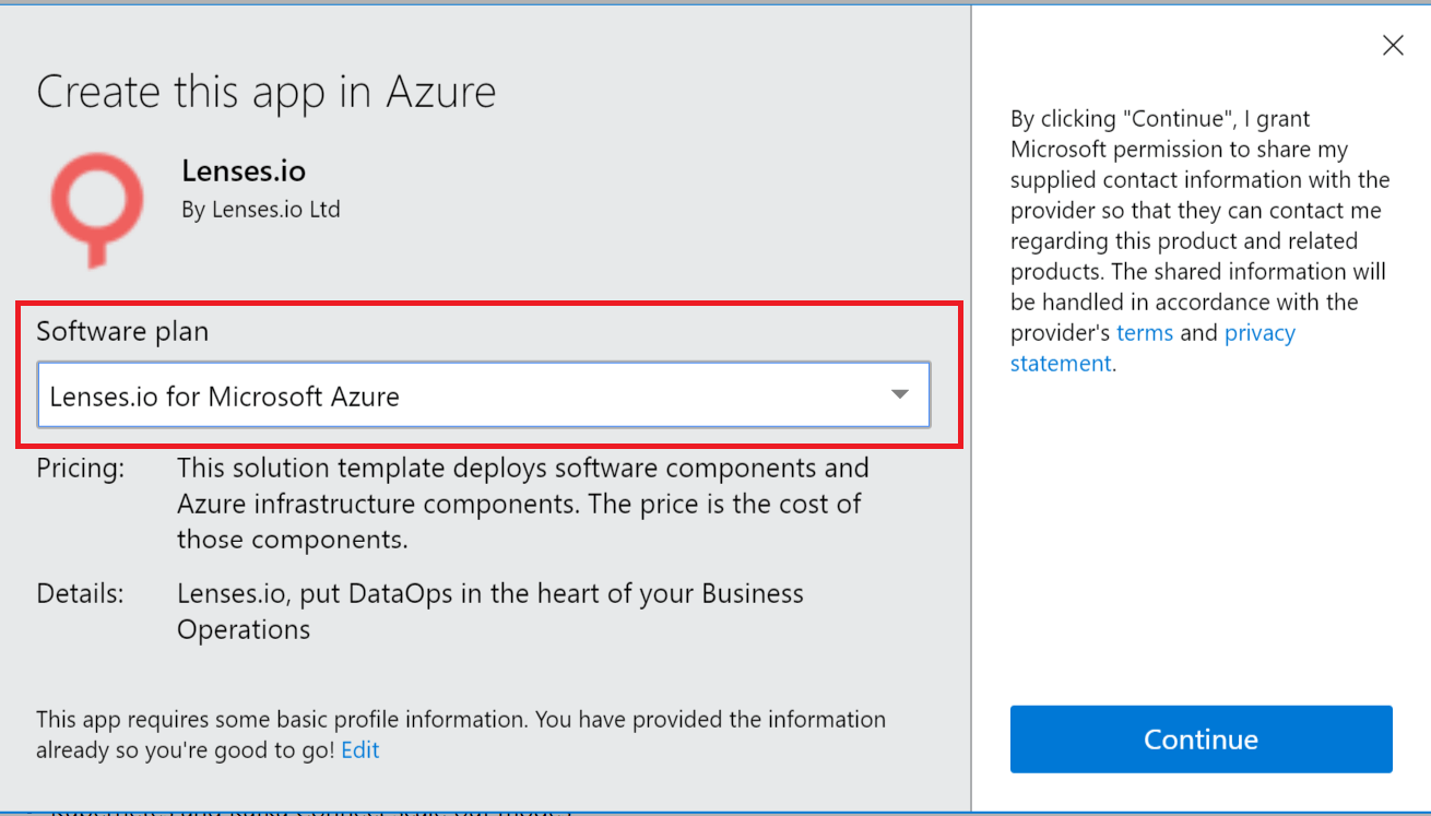 Azure download Lenses