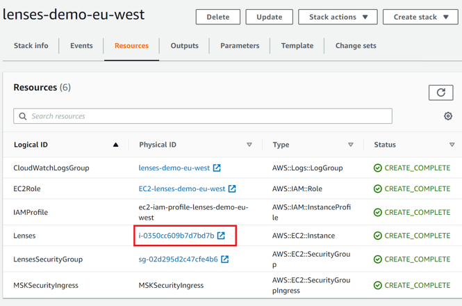 MSK Lenses instance name