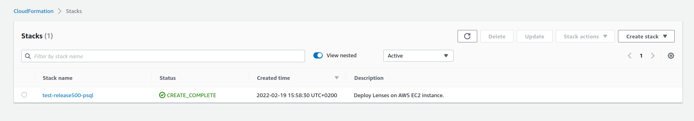 Cloudformation Stack