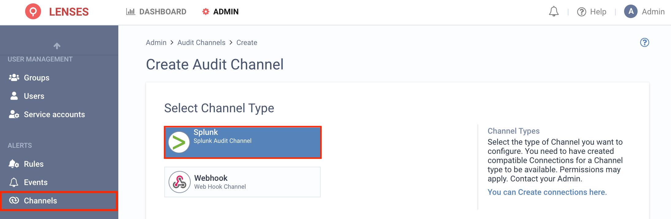 Splunk audit channel