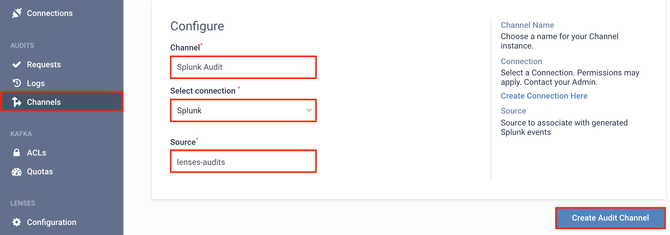 Splunk audit details