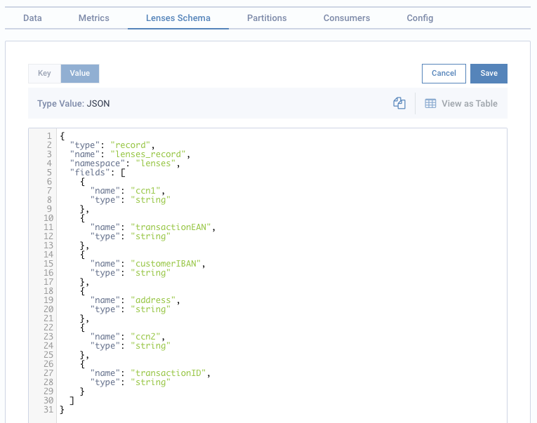 Lenses Schema