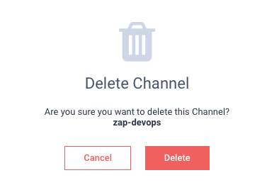 Delete Alert Channel