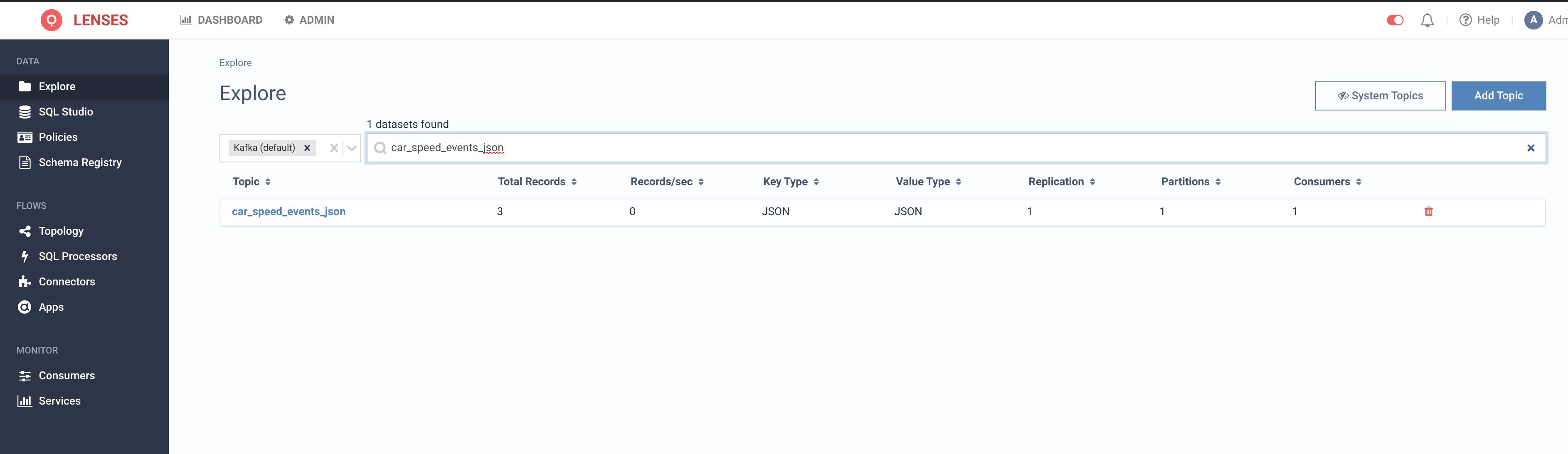 Topology of Streaming SQL and joining 3 Kafka topics