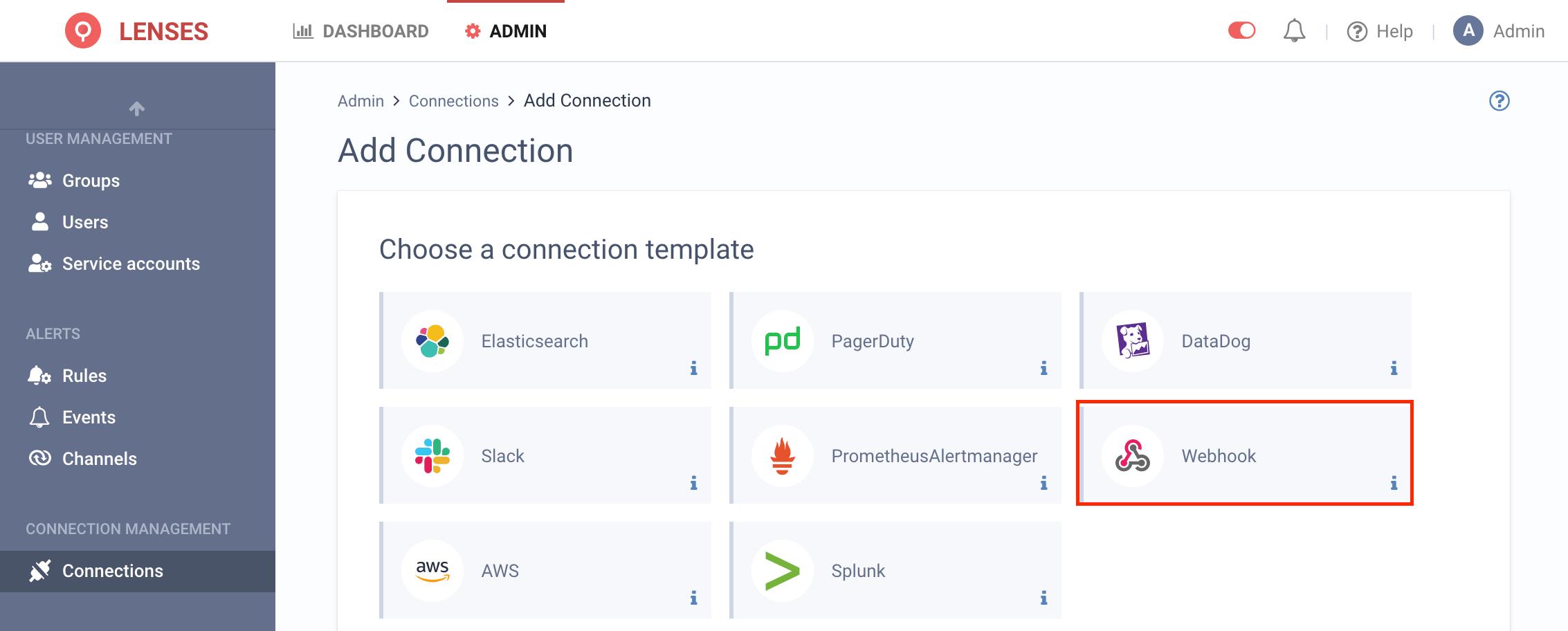 Webhook Connection