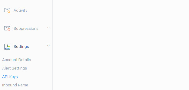 Sendgrid: API Key