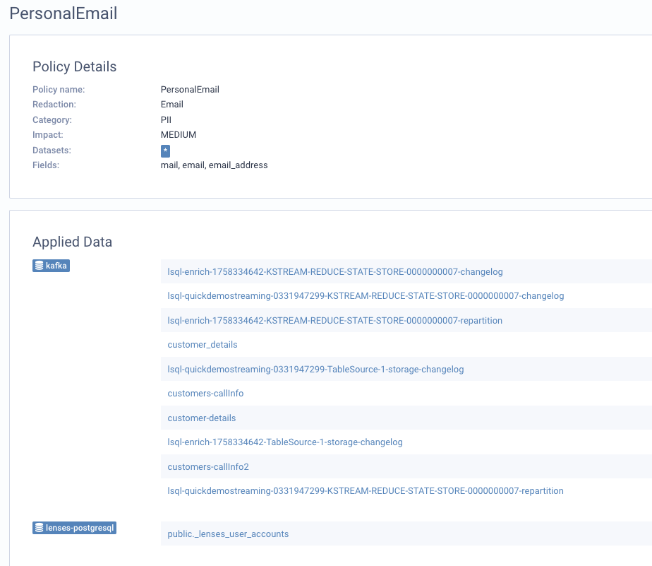 Postgre Data Policies