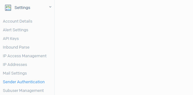 Sendgrid: Sender Authentication