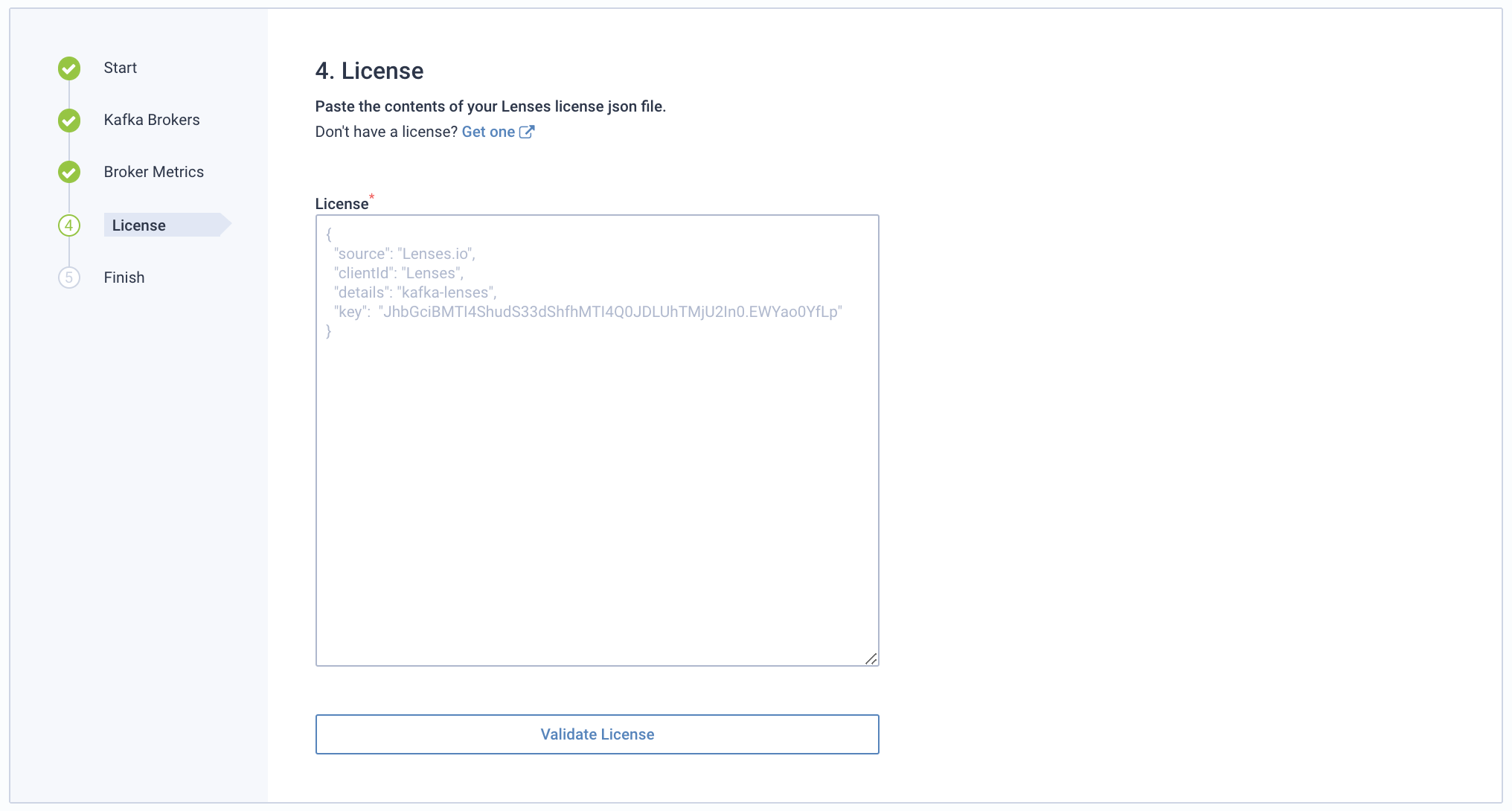 License validation