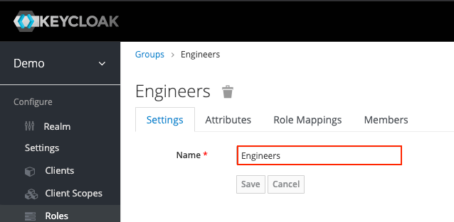 Keycloak user groups