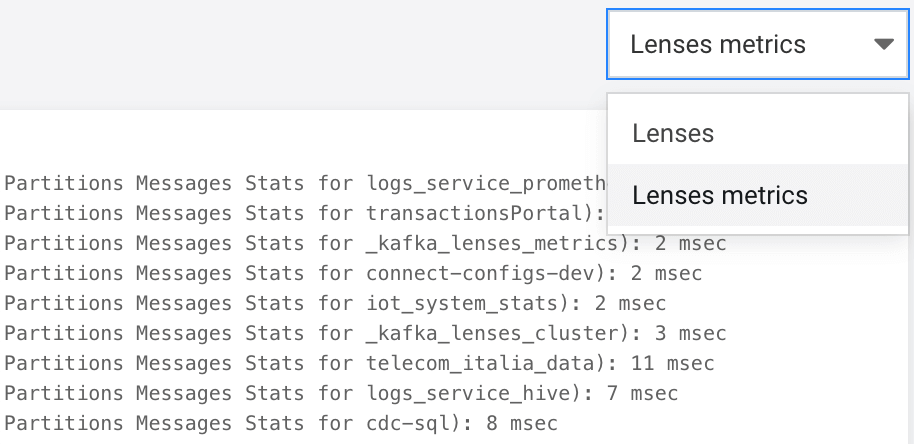 Performance / Metrics Logs