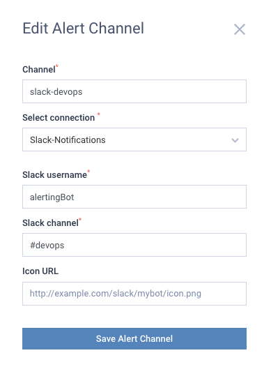 alert channels select to Lenses.io