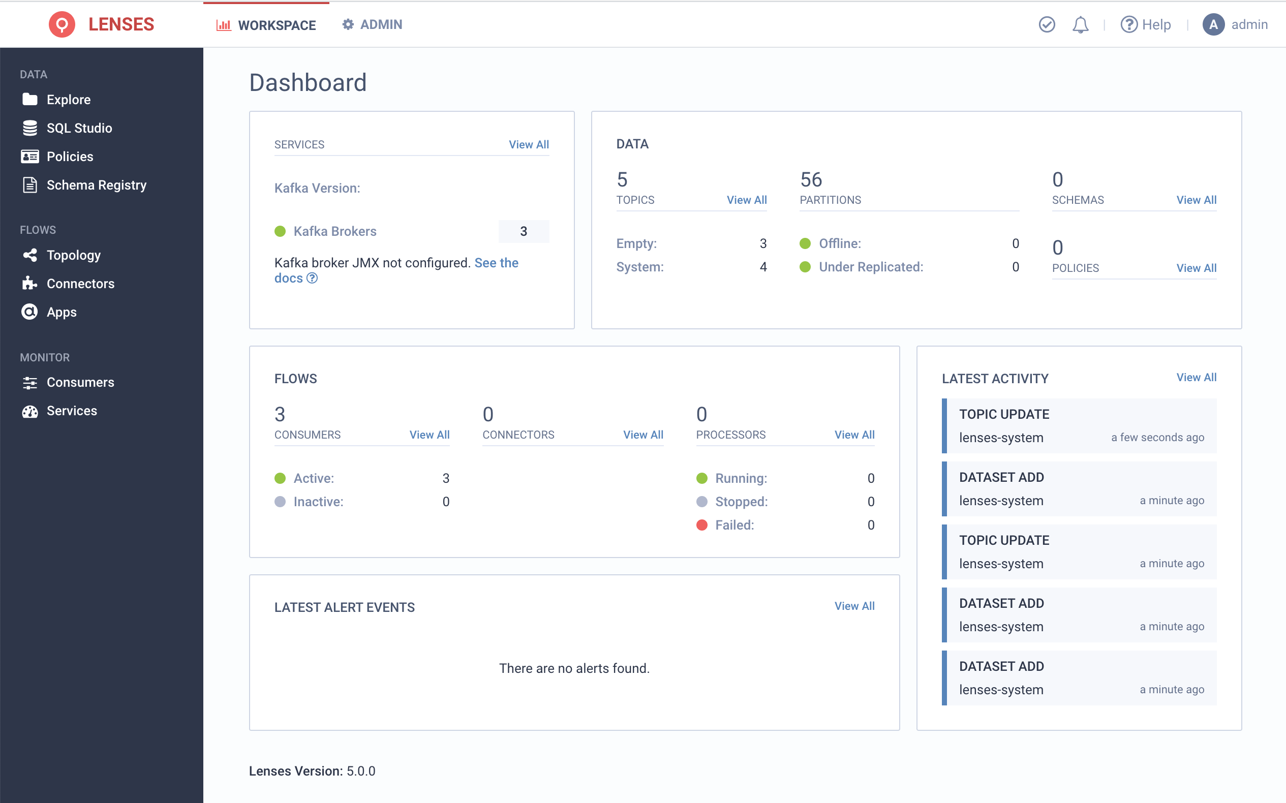 Lenses Dashboard